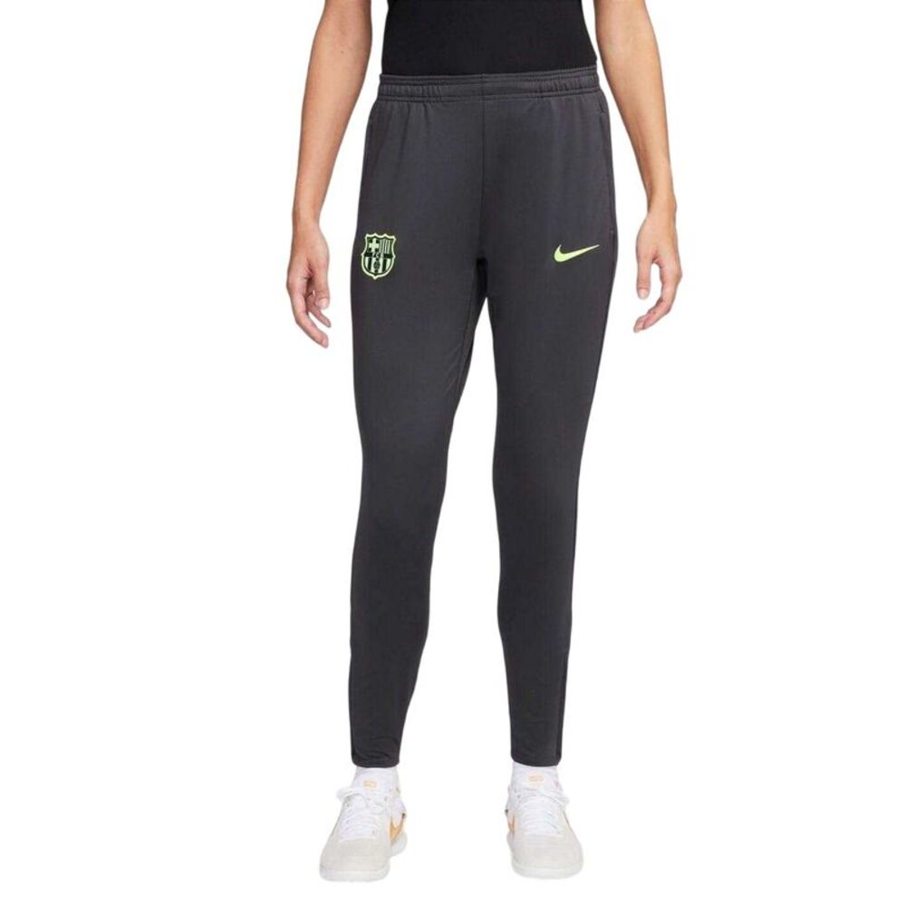 Nike Womens/Ladies 2024/2025 FC Barcelona Tapered Tracksuit Bottoms / Gray